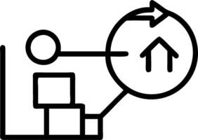 Logistic icon with ample space for text and graphics concept as An iconographic logistic design offering ample space for both text and graphics perfect for illus vector