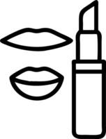 Lipstick and lip liner icon with space for text on a professional background concept as A sleek lipstick and lip liner icon design with ample space for text on a vector