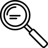 Magnifying glass icon with copy space on a blue background concept as A image of a magnifying glass icon with generous copy space on a blue background ide vector