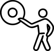 Manager with a stress ball and a relaxation CD symbolizing stress management with ample space for text. concept as A manager holding a stress ball and a relaxati vector