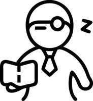 Manager with a sleep mask and a wellness book symbolizing workplace rest with ample space for text. concept as A manager holding a sleep mask and a wellness book vector