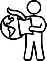 Manager with Whiteboard and Pen concept as A manager using a whiteboard and holding a pen set against a whimsical background offering ample space for text or gra vector