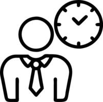 Manager with time management training concept as A managers profile blended with time management training activities symbolizing efficiency and productivity in m vector