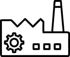 Manufacturing icon with copy space for infographics concept as An infographic ready manufacturing icon with copy space designed to convey complex information and vector
