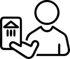 Man Using Mobile Banking with Smartwatch concept as A man using mobile banking on his smartphone in conjunction with a smartwatch set against a plain background vector