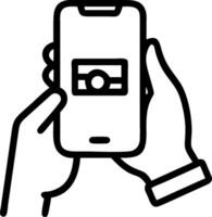 Man Using Mobile Banking with Smartwatch concept as A man using mobile banking on his smartphone in conjunction with a smartwatch set against a plain background vector