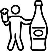 Man with a bottle of kombucha and a tea leaf representing kombucha advertisement with ample space for text. concept as A man holding a bottle of kombucha and a t vector