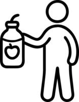 Man with a bottle of kombucha and a tea leaf representing kombucha advertisement with ample space for text. concept as A man holding a bottle of kombucha and a t vector