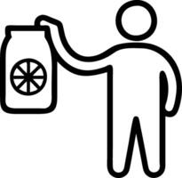 Man with a can of sparkling lemonade and a lemon twist representing lemonade advertisement with ample space for text. concept as A man holding a can of sparkling vector