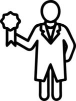 Man with a lottery ticket and a winning check symbolizing lottery success with ample space for text. concept as A man holding a lottery ticket and a winning chec vector