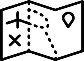 Map icon with copy space on a white background concept as A image of a map icon with ample copy space on a white background perfect for navigation and tra vector