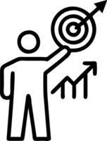 Marketer with Target and Report concept as A marketer holding a target and a report set against a dreamy background offering ample space for text or graphics sym vector