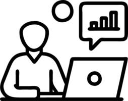 Marketing consultant advising a client on social media strategy concept as A marketing consultant in a modern office advising a client on social media strategy u vector