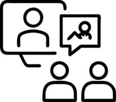 Marketing consultant advising a client on social media strategy concept as A marketing consultant in a modern office advising a client on social media strategy u vector
