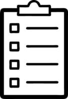 Marketing checklist icon with copy space on white background concept as A illustration of a marketing checklist icon with ample copy space on a white back vector