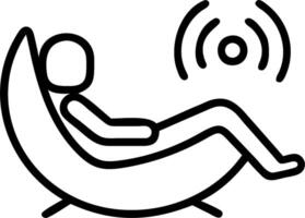Office worker with a salad and a laptop symbolizing healthy eating at work with ample space for text. concept as An office worker holding a salad and a laptop re vector