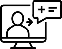 Online Tutor Conducting a Session concept as A tutor teaches a mathematics session online using digital tools to enhance understanding and interaction. in Photo vector