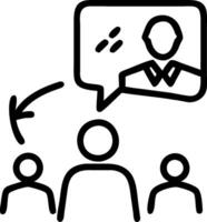 Online University Lecture concept as A university professor delivers a comprehensive lecture on economics in a fully interactive online setup. in Photo Stock Con vector
