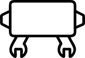 On maintenance symbol with copy space for project planning concept as An artistic rendering of an on maintenance symbol with spacious copy space suitable for pro vector
