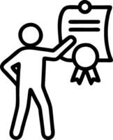 Operations Manager with Checklist and Pen concept as An operations manager reviewing a checklist and holding a pen set against a whimsical background offering am vector