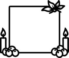 Ornate border frame with fall foliage and ribbons with copy space. concept as A border frame featuring fall foliage and ribbons adding a festive touch to Thanksg vector