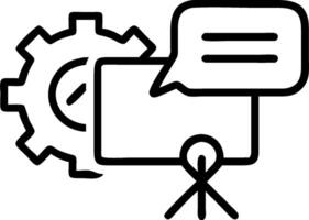 Out of service icon with copy space on white background concept as A illustration of an out of service icon with ample copy space on a white background pe vector