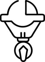 Out of service icon with copy space on white background concept as A illustration of an out of service icon with ample copy space on a white background pe vector
