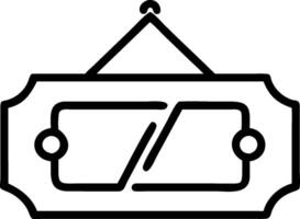 Out of service symbol with copy space for project planning concept as An artistic rendering of an out of service symbol with spacious copy space suitable for pro vector