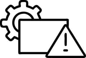 Out of service symbol with copy space for project planning concept as An artistic rendering of an out of service symbol with spacious copy space suitable for pro vector