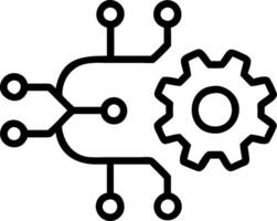 Overhead view of a business leader with lightbulb and tech overlay symbolizing innovative leadership in double exposure with copy space. concept as An overhead v vector