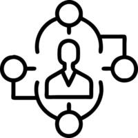 Overhead view of a CEO with compass and light rays overlay symbolizing visionary leadership in double exposure with copy space. concept as An overhead view of a vector