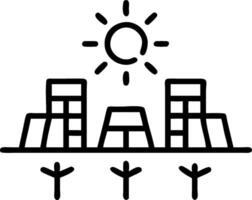 Overhead view of a metropolitan area with green corridors and solar farms symbolizing renewable urban planning in double exposure with copy space. concept as An vector