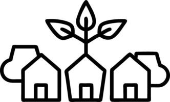 Overhead view of a suburban area with green energy overlay symbolizing sustainable living in double exposure with copy space. concept as An overhead view of a su vector