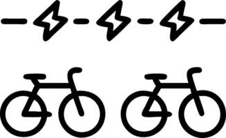 Overhead view of a transportation hub with electric bikes overlay symbolizing sustainable transit in double exposure with copy space. concept as An overhead view vector