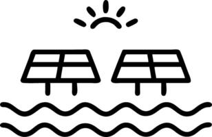 Overhead view of a waterfront with tidal energy overlay symbolizing green energy in double exposure with copy space. concept as An overhead view of a waterfront vector