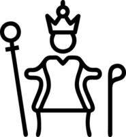Overlord with Scepter and Throne concept as An image of an overlord with a scepter and throne set against a whimsical background offering ample space for text or vector