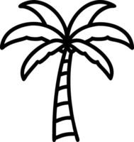 Palm tree icon with copy space on a white background concept as A image of a palm tree icon with generous copy space on a white background ideal for tropi vector