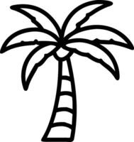 Palm tree icon with copy space on a white background concept as A image of a palm tree icon with generous copy space on a white background ideal for tropi vector