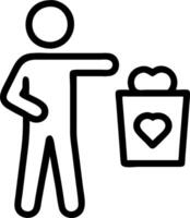 Parent with a gratitude jar and a complaint box symbolizing positivity and negativity with ample space for text. concept as A parent holding a gratitude jar and vector