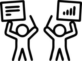 People with Certificates and Graphs concept as Business professionals holding certificates and analyzing graphs set against a whimsical background offering ample vector