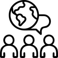 People with Earth and Climate Change Project Plans concept as A group of people developing climate change project plans with an earth model set against a whimsic vector