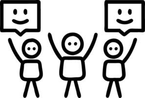 People with Floating Piggy Banks and Smiling Faces concept as A group of people with floating piggy banks and smiling faces set against a whimsical background of vector