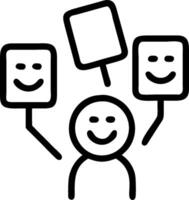 People with Floating Piggy Banks and Smiling Faces concept as A group of people with floating piggy banks and smiling faces set against a whimsical background of vector