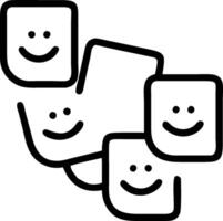 People with Floating Piggy Banks and Smiling Faces concept as A group of people with floating piggy banks and smiling faces set against a whimsical background of vector