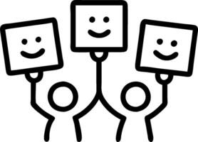 People with Floating Piggy Banks and Smiling Faces concept as A group of people with floating piggy banks and smiling faces set against a whimsical background of vector