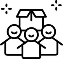 People with Sparkling Coins and Happy Smiles concept as A group of people with sparkling coins and happy smiles set against a whimsical background offering ample vector