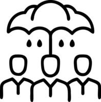 People with Umbrellas and Rainy Cityscape concept as A group of people with colorful umbrellas walking through a rainy cityscape set against a whimsical backgrou vector