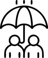 People with Umbrellas and Rainy Cityscape concept as A group of people with colorful umbrellas walking through a rainy cityscape set against a whimsical backgrou vector