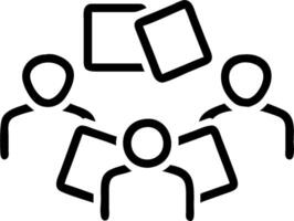 People with Watercolor Brushes and Business Documents concept as A group of people holding watercolor brushes and business documents set against a whimsical back vector
