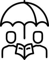 People with Umbrellas and Rainy Cityscape concept as A group of people with colorful umbrellas walking through a rainy cityscape set against a whimsical backgrou vector